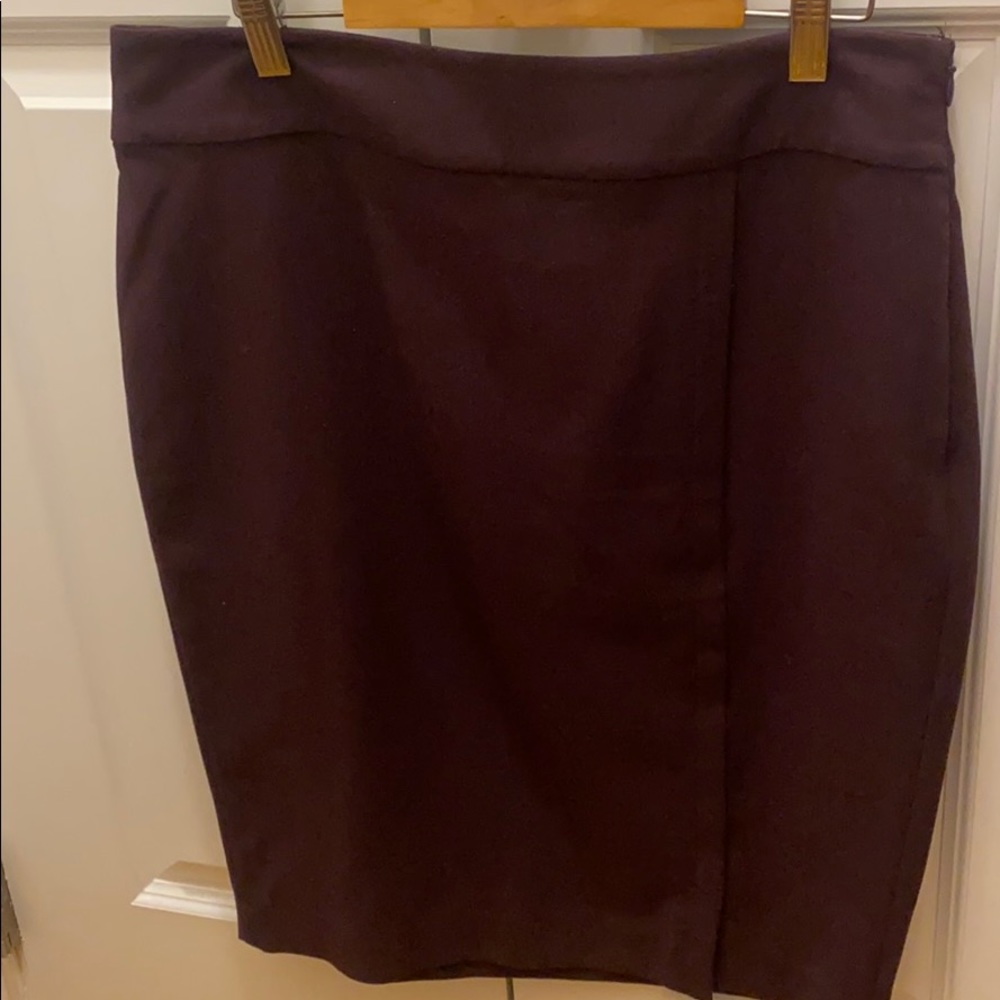 Plum pencil skirt
